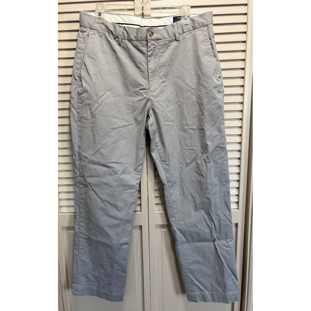 Polo Ralph Lauren Stretch Classic Fit Straight Leg Pant Zip Pockets Size 33x30